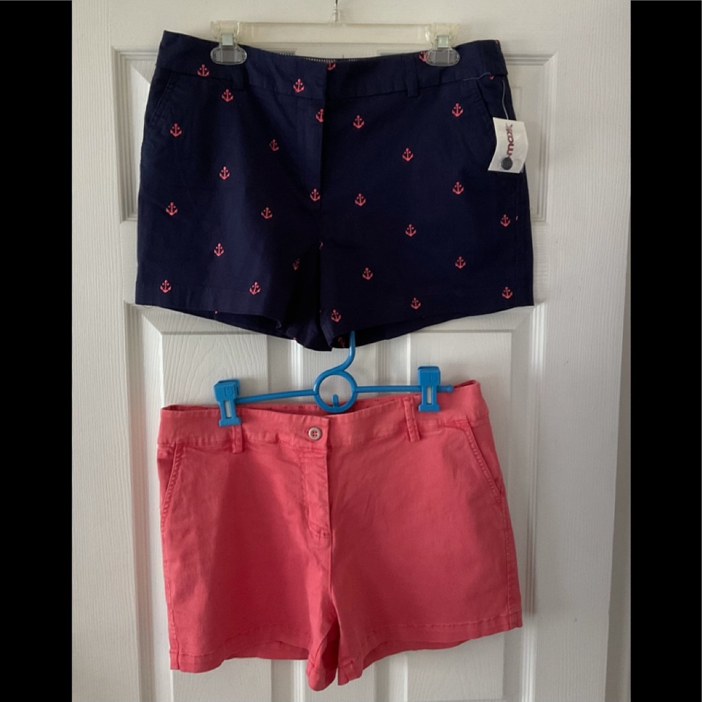 2 pair Shorts nautical blue (NWT) + bonus pair READ